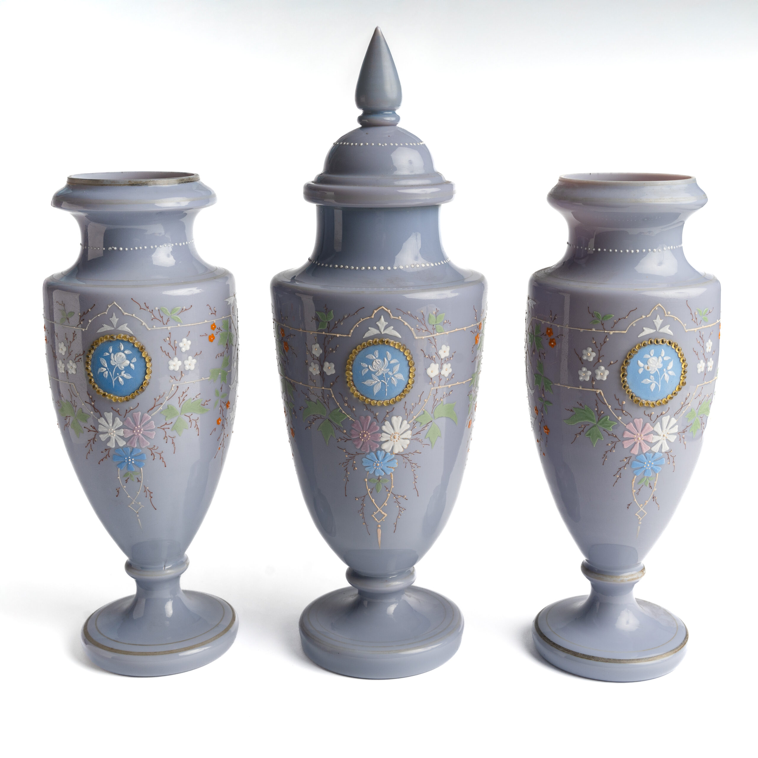 Opaline lavender 3 pieces, 30cm and 40cm